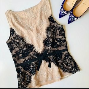 LOFT ANN TAYLOR Lace Top🖤💛